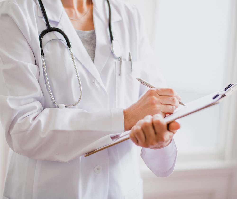 Female doctor with stethoscope